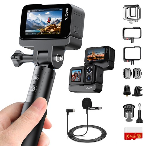 Action cam doppio obiettivo - cam,